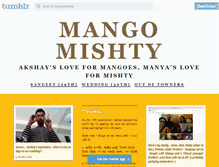 Tablet Screenshot of mangomishty.com